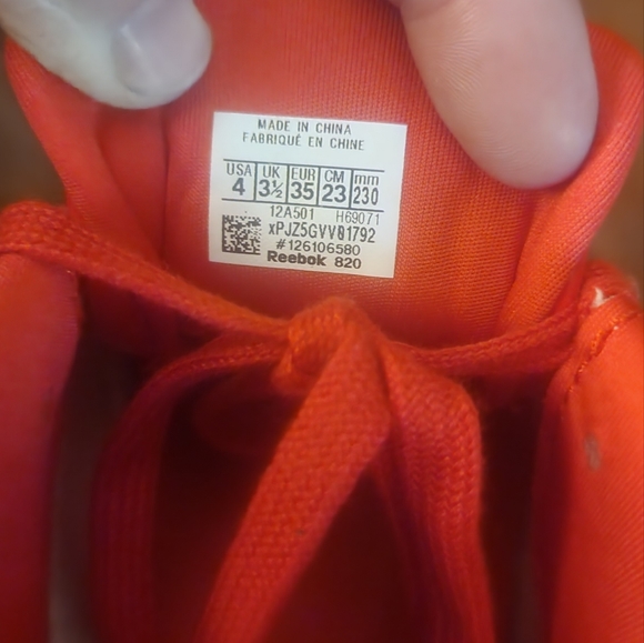 Reebok CARDI B X CLUB C J 'INSTINCT RED limited youth size 4 brand NEW - Picture 5 of 5